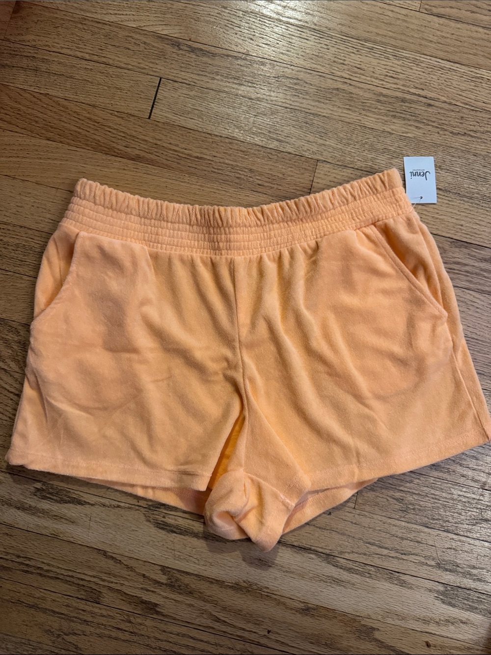 Jenni Peach Terry Knit Athletic Shorts